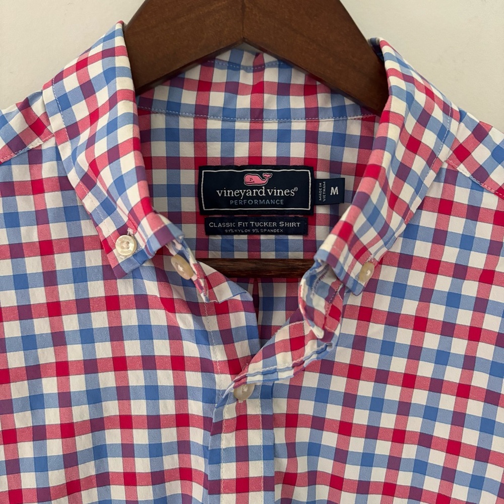 Vineyard Vines Performance Gingham Button-Down Sh… - image 3